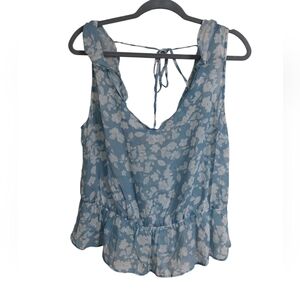 Chelsea & Violet Light Blue Floral Blouse